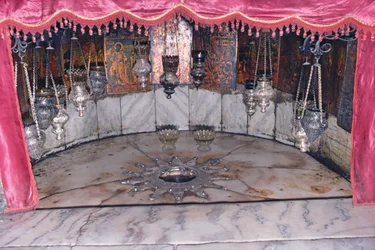 The Star of Bethlehem in the Grotto of the Nativity